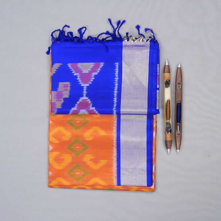 Hayagrivas Handloom Ikkat Soft Silk Saree KBD1775A4-24