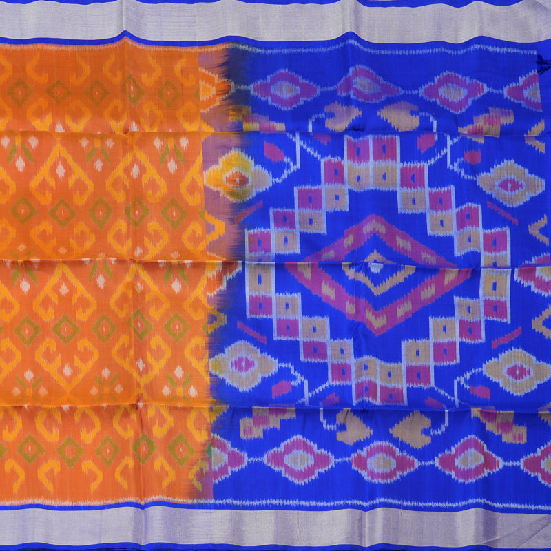 Hayagrivas Handloom Ikkat Soft Silk Saree KBD1775A4-24