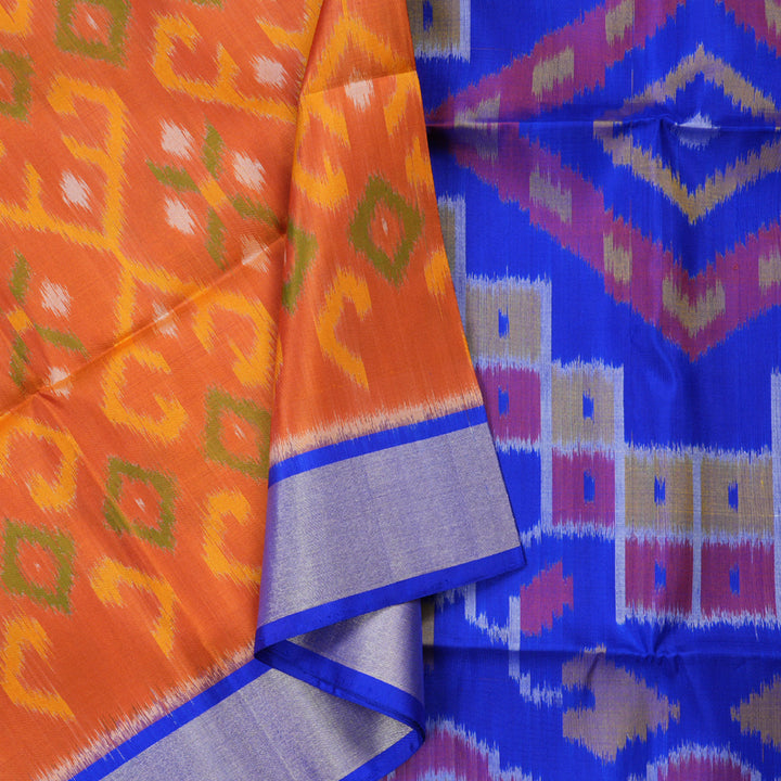 Hayagrivas Handloom Ikkat Soft Silk Saree KBD1775A4-24