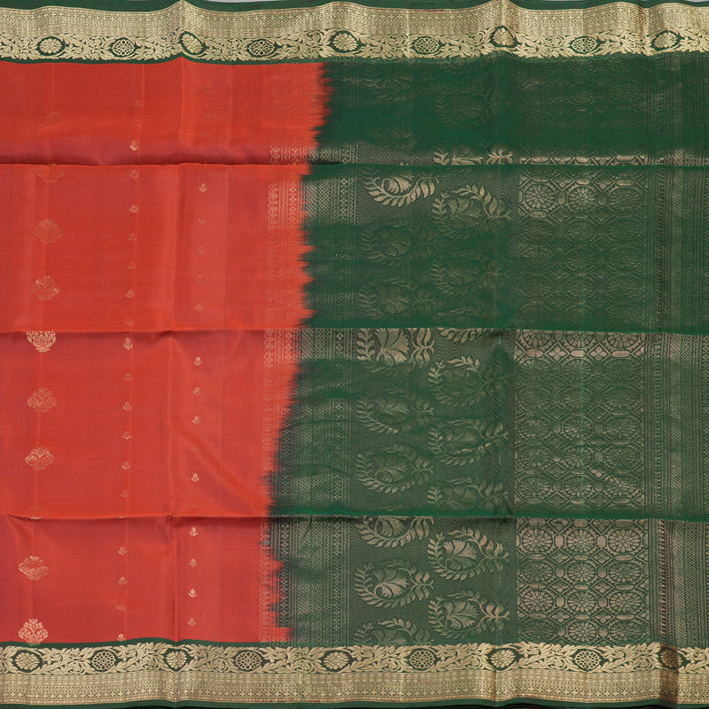Hayagrivas Handloom Soft Silk Saree in Sophisticated Red KBD1775A9-11