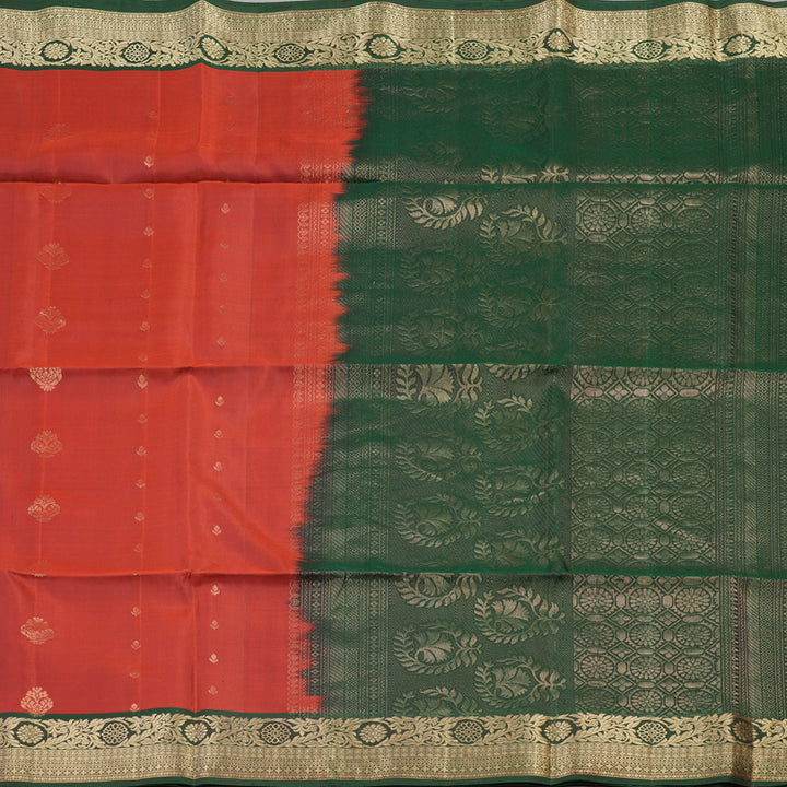 Hayagrivas Handloom Soft Silk Saree in Sophisticated Red KBD1775A9-11