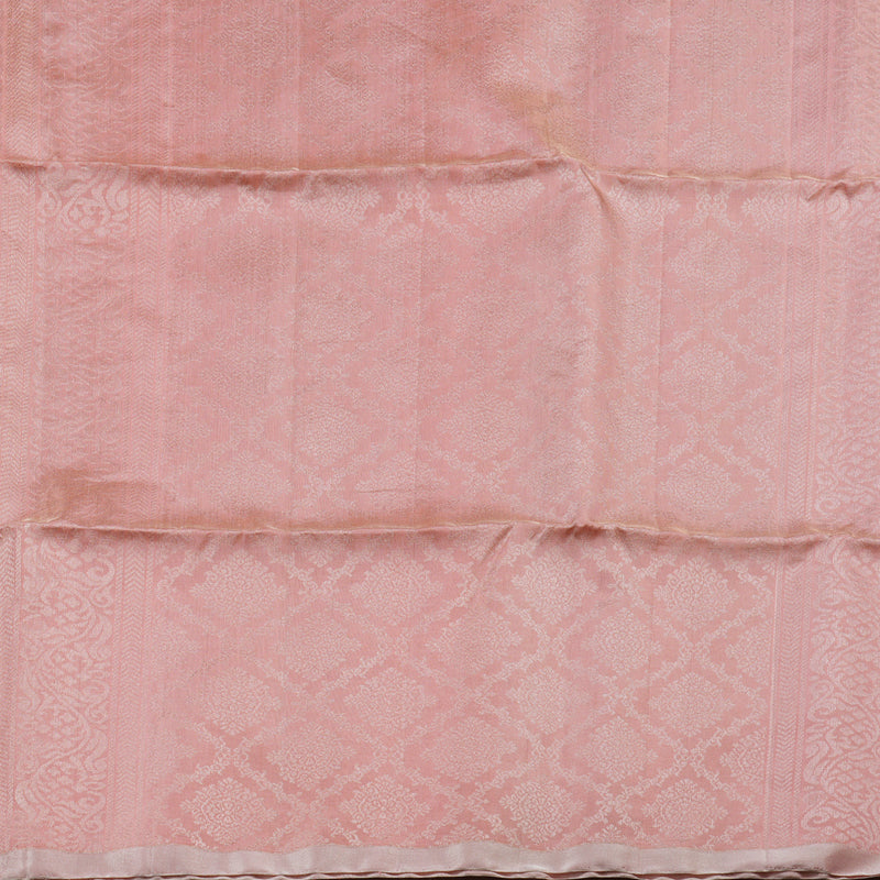 Hayagrivas Peach Tissue Handloom Soft Silk Saree KBD1776A14-2