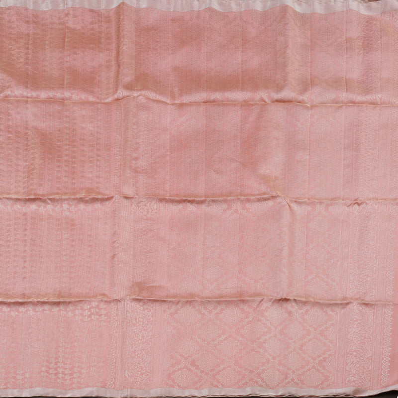 Hayagrivas Peach Tissue Handloom Soft Silk Saree KBD1776A14-2