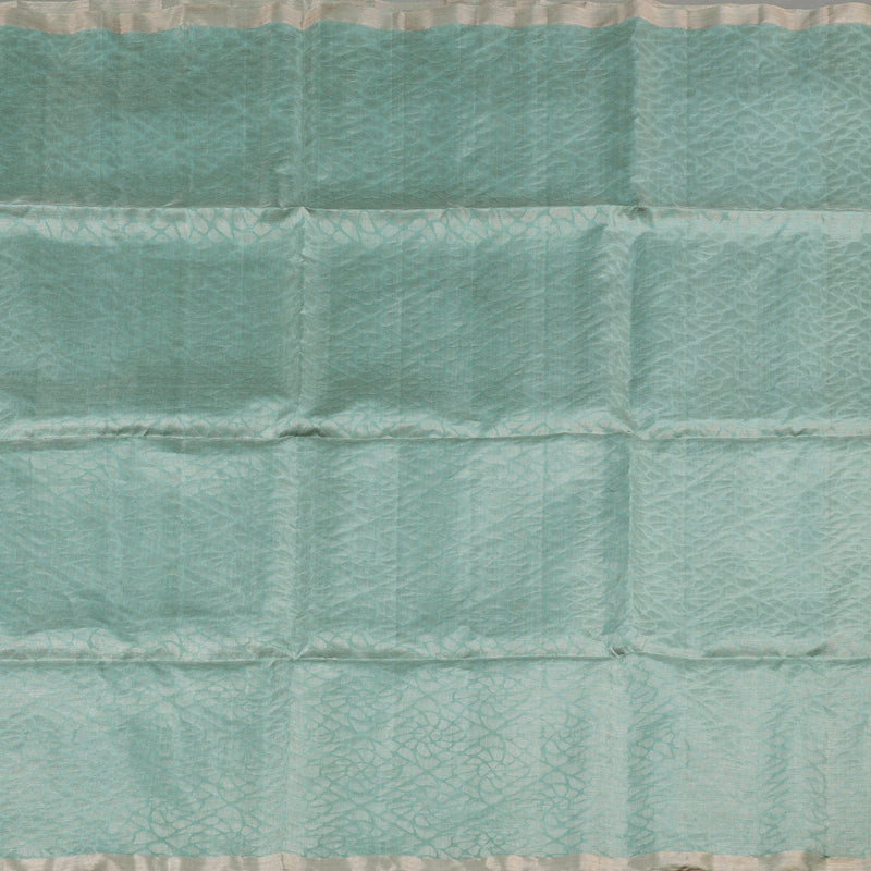 Hayagrivas Sea Blue Tissue Handloom Soft Silk Saree KBD1776A14-3
