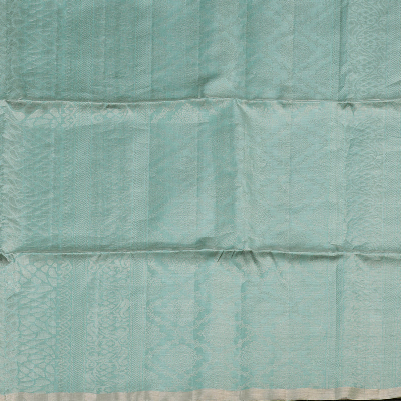 Hayagrivas Sea Blue Tissue Handloom Soft Silk Saree KBD1776A14-3