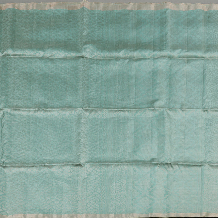 Hayagrivas Sea Blue Tissue Handloom Soft Silk Saree KBD1776A14-3