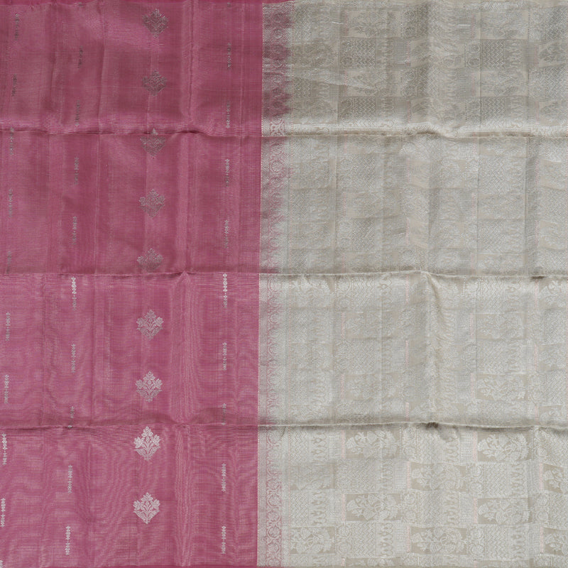 Hayagrivas Dark bubblegum Pink Handloom Soft Silk Saree KBD1777A8-1