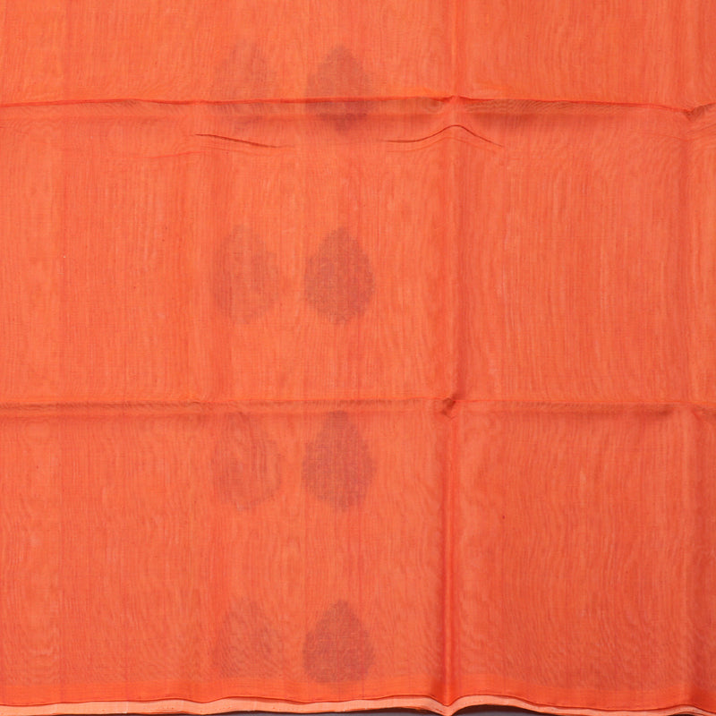 Hayagrivas Handloom Kora Silk Cotton Saree in Soft and Pastel Light Peach Orange KBD1779A2-103
