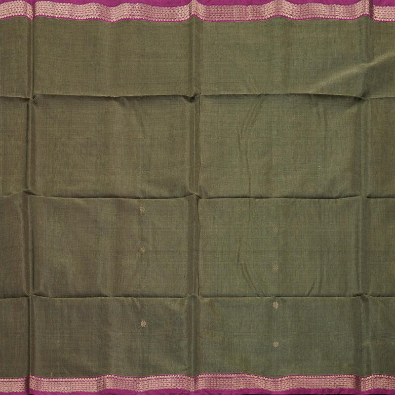 Hayagrivas Handloom Kora Silk Cotton Saree in Sophisticated Ash Grey Color KBD1779A2-106