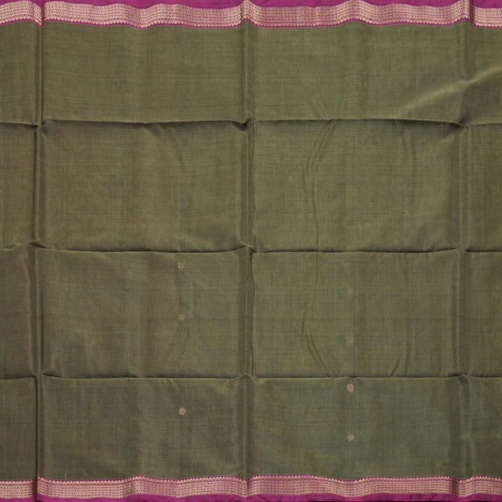 Hayagrivas Handloom Kora Silk Cotton Saree in Sophisticated Ash Grey Color KBD1779A2-106