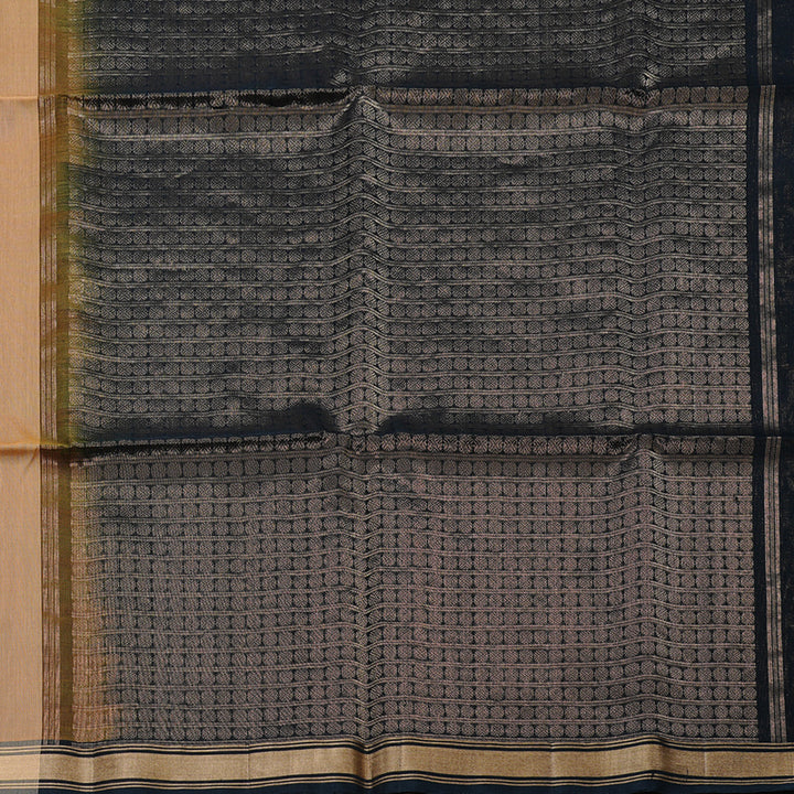 Hayagrivas Handloom Kora Silk Cotton Saree in Ethereal Sandal KBD1779A2-44