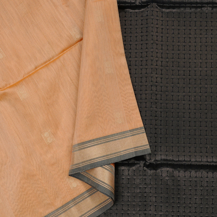 Hayagrivas Handloom Kora Silk Cotton Saree in Ethereal Sandal KBD1779A2-44