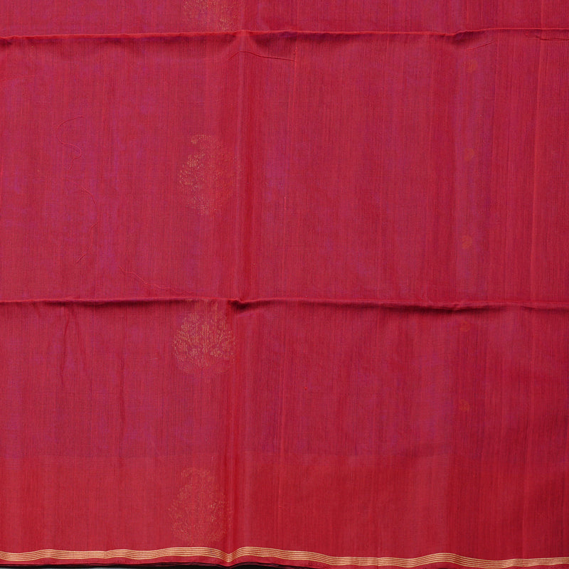 Hayagrivas Handloom Kora Silk Cotton Saree in Mesmerising Dark Blue KBD1779A2-54