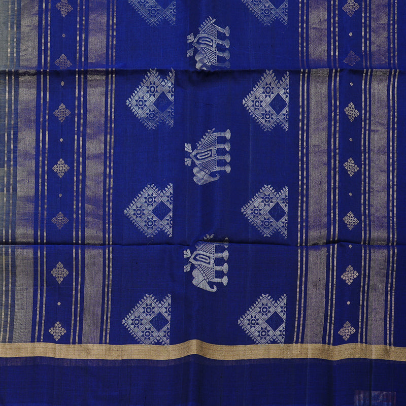Hayagrivas Handloom Kora Silk Cotton Saree in Stunning Grey KBD1779A2-58