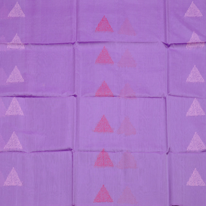 Hayagrivas Handloom Kora Silk Cotton Saree in Soothing Lavender KBD1779A2-88