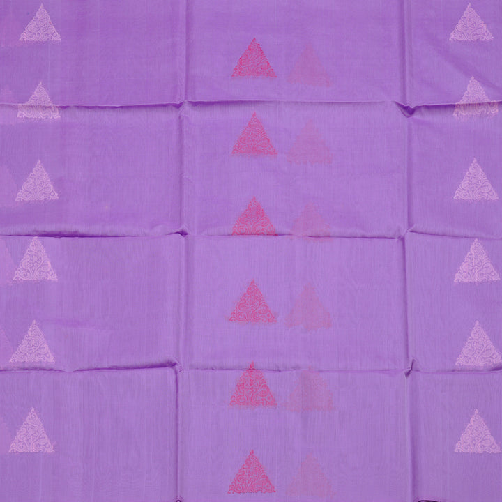 Hayagrivas Handloom Kora Silk Cotton Saree in Soothing Lavender KBD1779A2-88