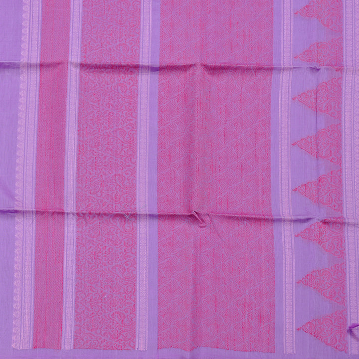 Hayagrivas Handloom Kora Silk Cotton Saree in Soothing Lavender KBD1779A2-88