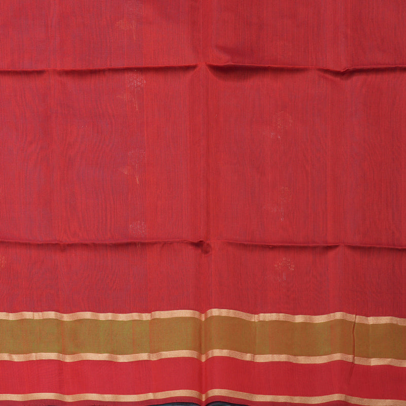 Hayagrivas Handloom Kora Silk Cotton Saree in Unique Dual Tone (Grey With Red) KBD1779A3-9