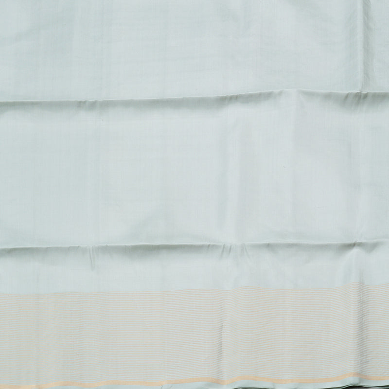 Hayagrivas Silver Grey Handloom Soft Silk Saree KBD1788A3-9