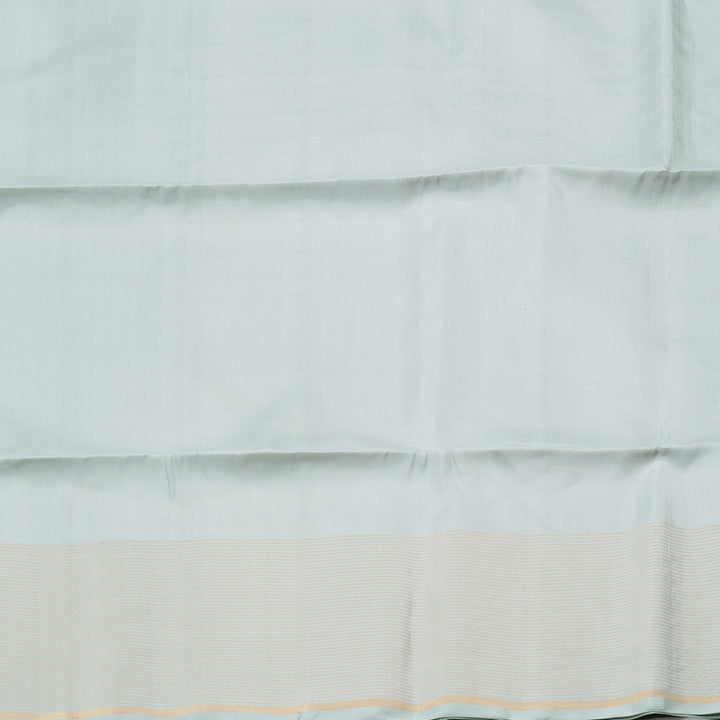 Hayagrivas Silver Grey Handloom Soft Silk Saree KBD1788A3-9