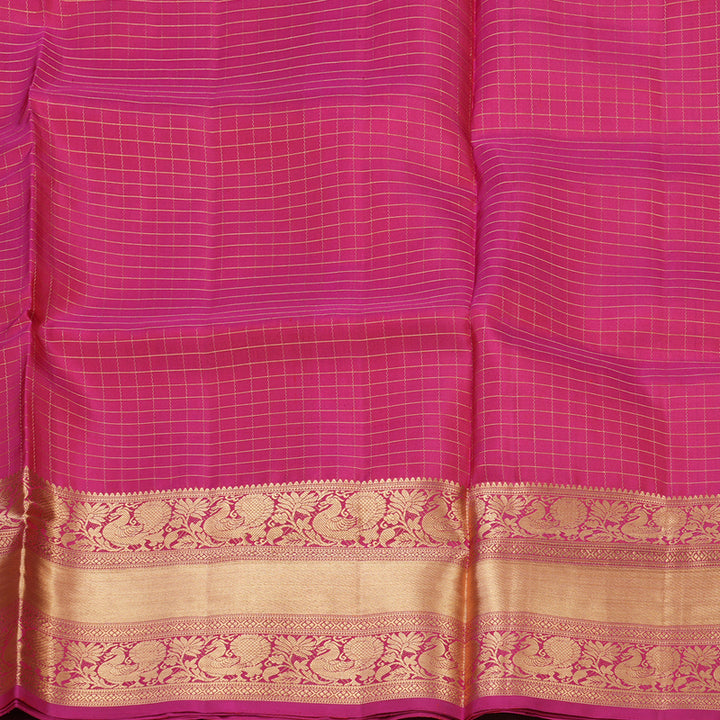 Hayagrivas Handloom Soft Silk Saree in Radiant Pink KBD1788A4-8