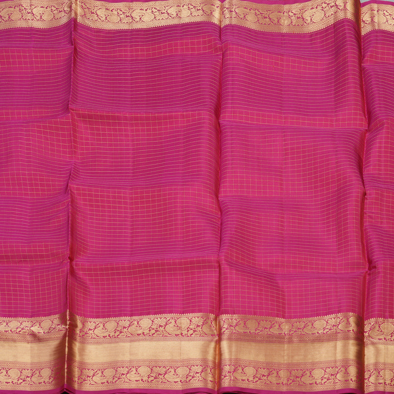 Hayagrivas Handloom Soft Silk Saree in Radiant Pink KBD1788A4-8