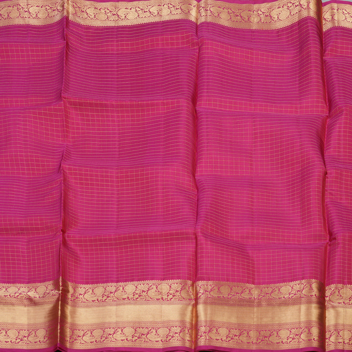 Hayagrivas Handloom Soft Silk Saree in Radiant Pink KBD1788A4-8
