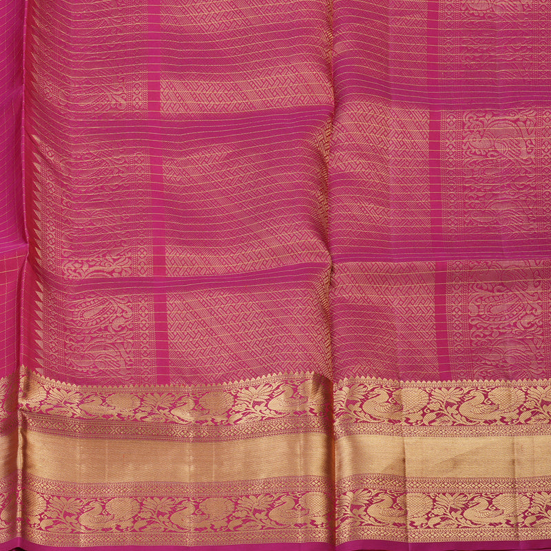 Hayagrivas Handloom Soft Silk Saree in Radiant Pink KBD1788A4-8