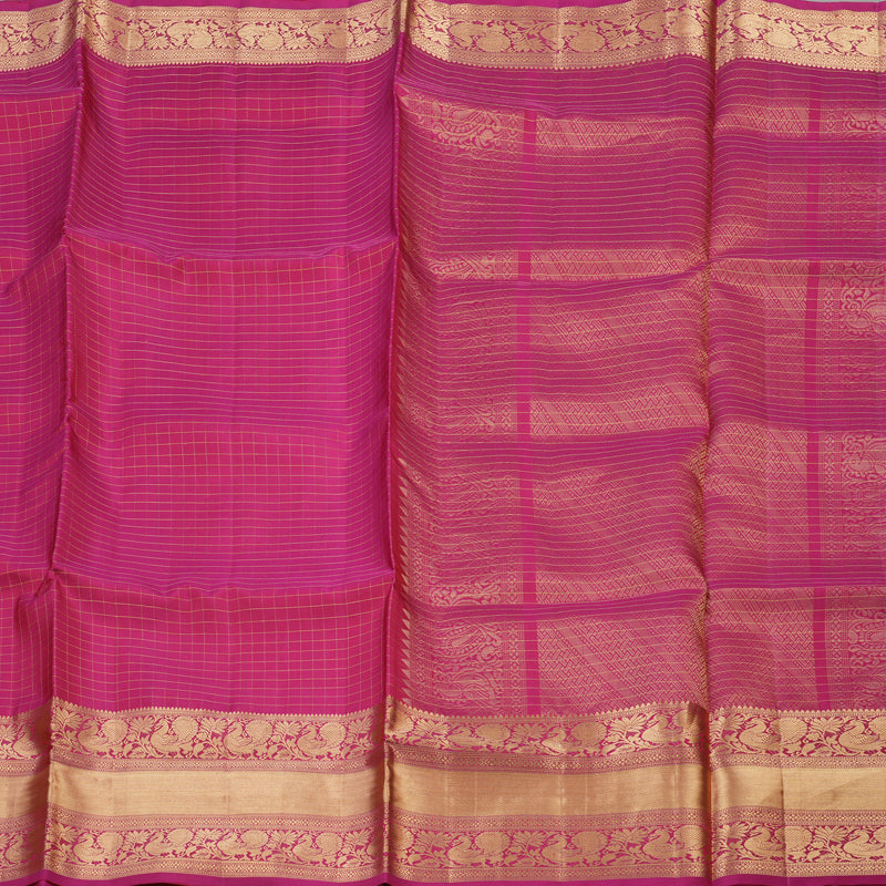 Hayagrivas Handloom Soft Silk Saree in Radiant Pink KBD1788A4-8