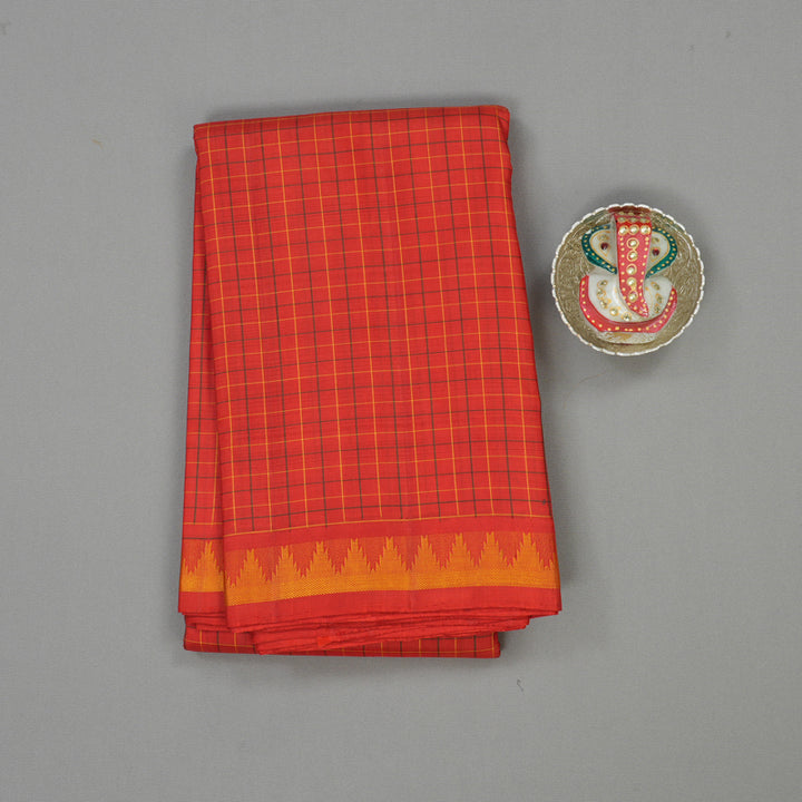 Hayagrivas Handloom Red Kanjivaram Silk Saree KBD1792A2-1