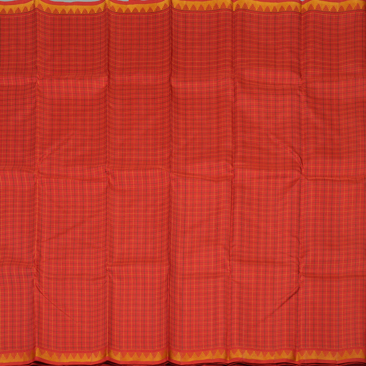 Hayagrivas Handloom Red Kanjivaram Silk Saree KBD1792A2-1