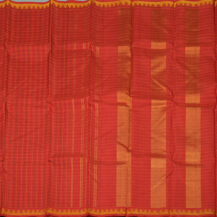 Hayagrivas Handloom Red Kanjivaram Silk Saree KBD1792A2-1