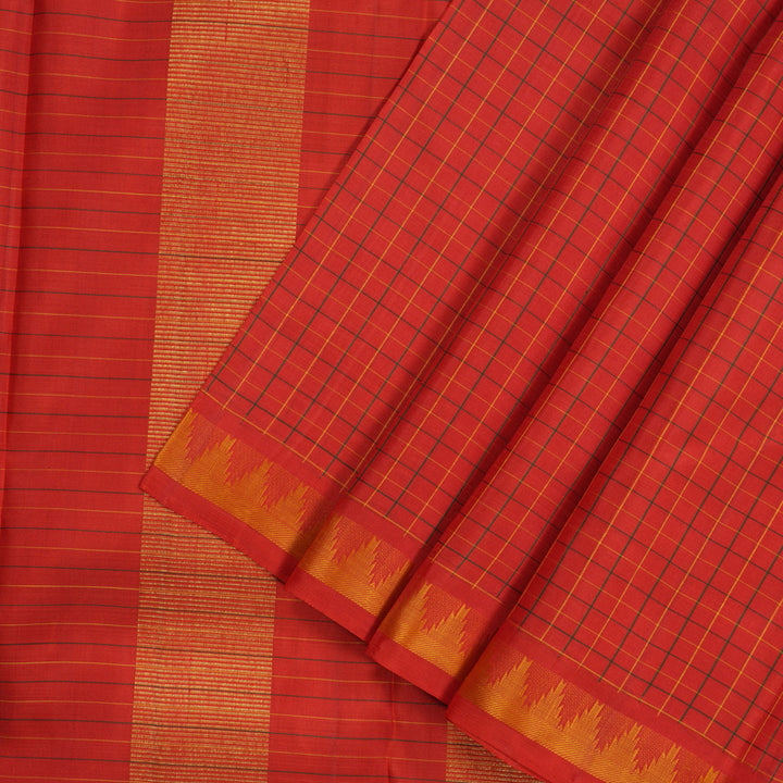 Hayagrivas Handloom Red Kanjivaram Silk Saree KBD1792A2-1
