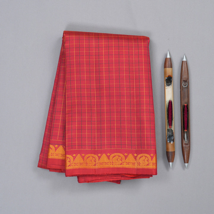 Hayagrivas Rich Maroon Handloom Kanjivaram Silk Saree KBD1792A2-2