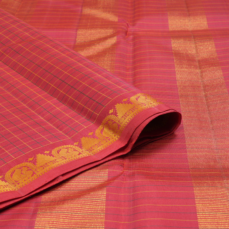 Hayagrivas Rich Maroon Handloom Kanjivaram Silk Saree KBD1792A2-2