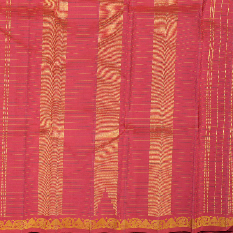 Hayagrivas Rich Maroon Handloom Kanjivaram Silk Saree KBD1792A2-2