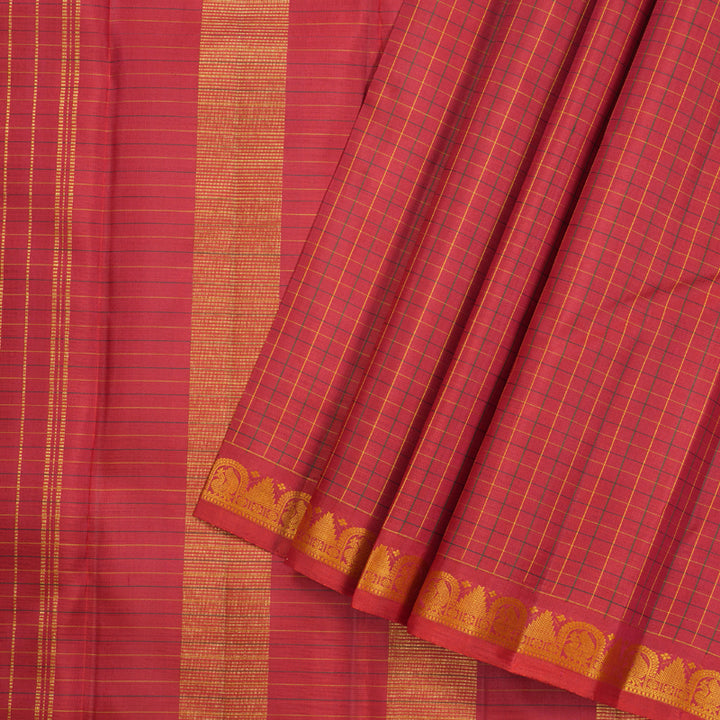 Hayagrivas Rich Maroon Handloom Kanjivaram Silk Saree KBD1792A2-2