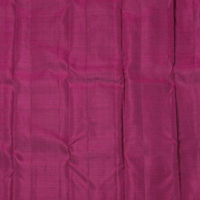 Hayagrivas Dark Brown Handloom Kanjivaram Silk Saree with Purple Border KBD1793A1-2