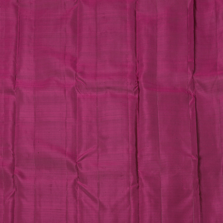 Hayagrivas Dark Brown Handloom Kanjivaram Silk Saree with Purple Border KBD1793A1-2