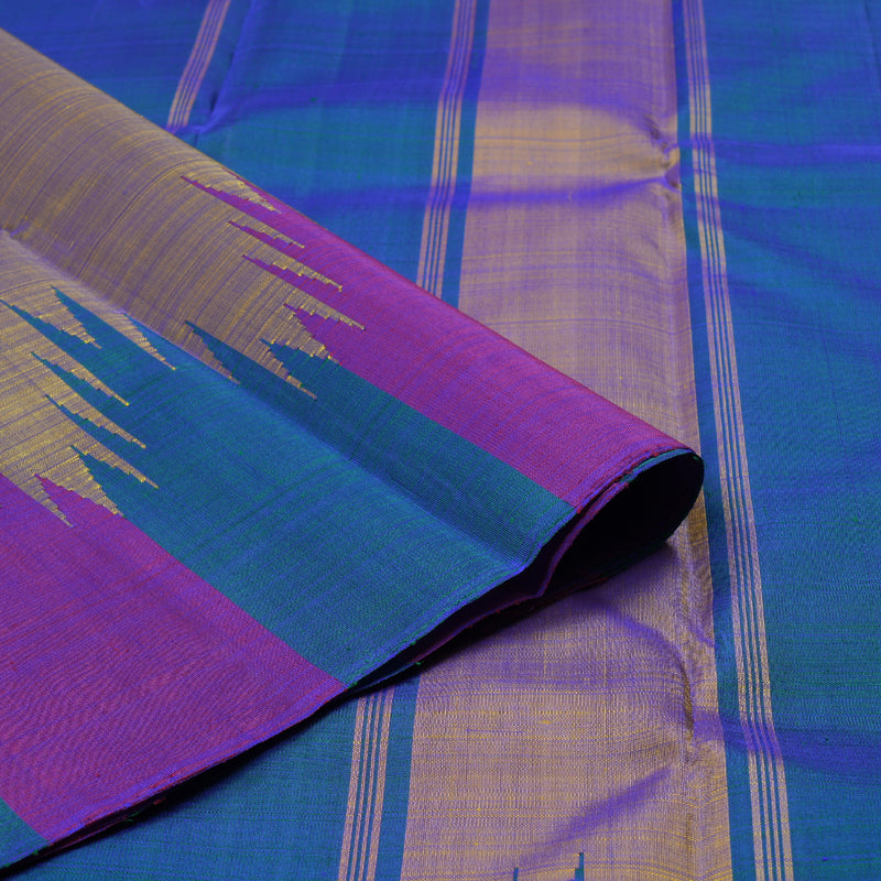 Hayagrivas Handloom Temple Border Kanjivaram Silk Saree KBD1798B5-3