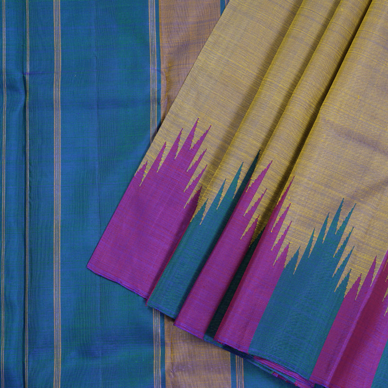 Hayagrivas Handloom Temple Border Kanjivaram Silk Saree KBD1798B5-3