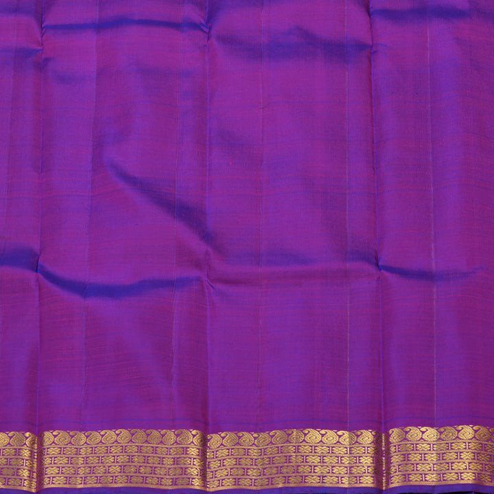 Hayagrivas Handloom Pure Kanjivaram Silk Saree in Glossy Fluorescent Green KBD1798B9-1
