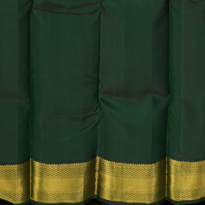 Hayagrivas Handloom Rani Pink Kanjivaram Silk Saree with Karum Pachai border KBD1803B1-1