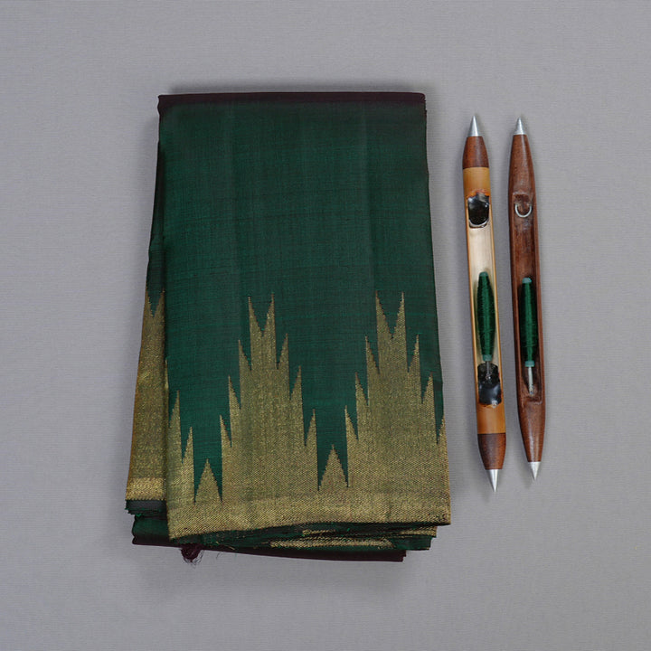 Hayagrivas Handloom Temple Border Kanjivaram Silk Saree KBD1804B2-1