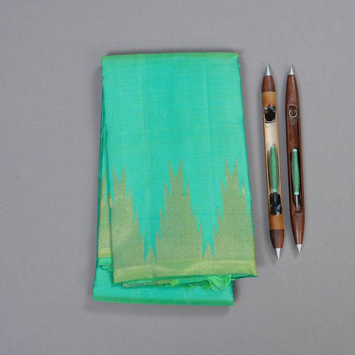 Hayagrivas Handloom Temple Border Kanjivaram Silk Saree KBD1804B4-1