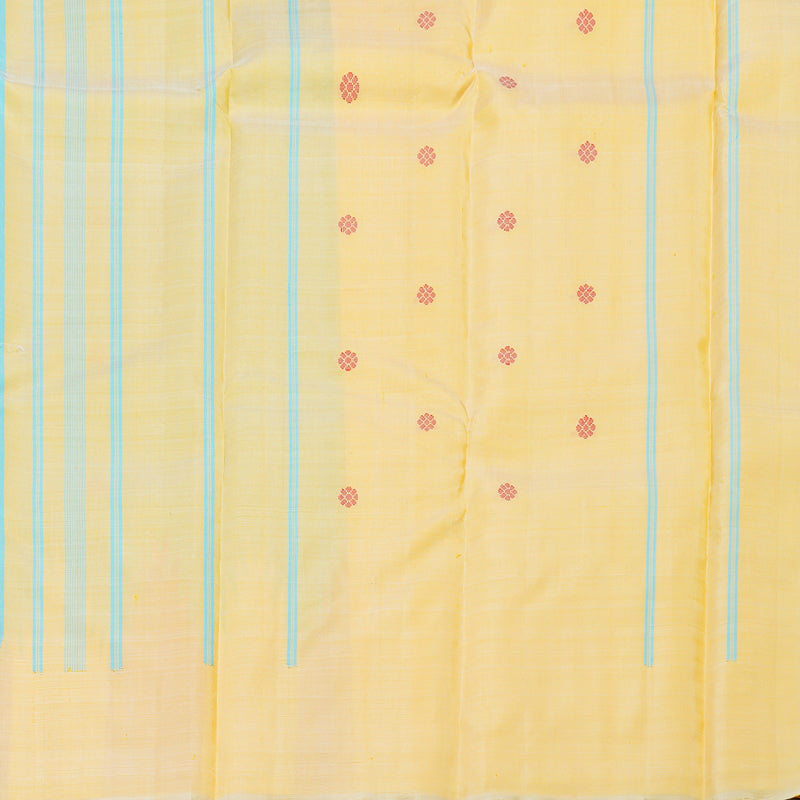Hayagrivas Handloom Kanjivaram Silk Saree in Timesless Sea Blue Color, KBD1812B3-2