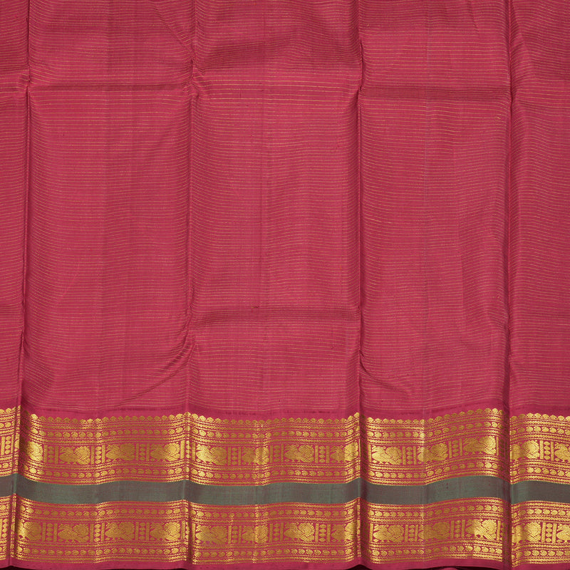 Hayagrivas Handloom Kanjivaram Silk Saree in Exquisite Light Pastel Green Color KBD1813B12-1