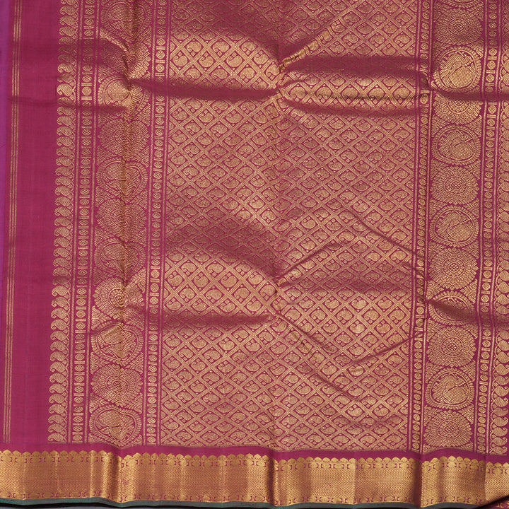 Hayagrivas Handloom Kanjivaram Silk Saree in Eye-Catching Purple KBD1813B15-1