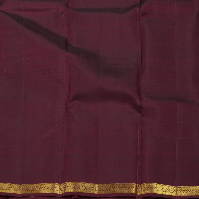 Hayagrivas Handloom Wine Maroon Kanjivaram Silk Saree KBD1814B2-2