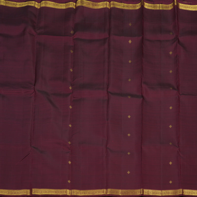 Hayagrivas Handloom Wine Maroon Kanjivaram Silk Saree KBD1814B2-2